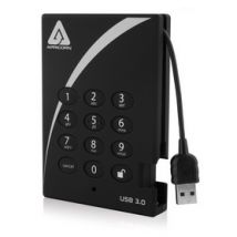 Apricorn Aegis Padlock Fortress 1TB disque dur externe 1 To 5400 tr/min USB Type-A 3.2 Gen 1 (3.1 Gen 1) Noir