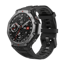 Amazfit T-Rex 3 3,81 cm (1.5 ) AMOLED 48.5 mm Numérique 480 x 480 pixels Écran tactile Noir Wifi GPS (satellite)