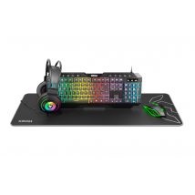 Krom NXKROMKRRR clavier Souris incluse Jouer USB Noir