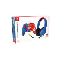 PDP Mario Dash Azul, Rojo USB Mando + auriculares Analógico/Digital Nintendo Switch, Nintendo Switch OLED - Nuevo