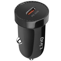 LinQ Cargador de coche encendedor USB 20W Power Delivery Compact Negro - Nuevo