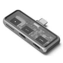 Satechi ST-HXRSDM station d'accueil USB 3.2 Gen 2 (3.1 Gen 2) Type-C Gris