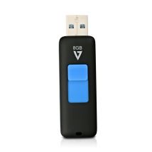 V7 VF38GAR-3E lecteur USB flash 8 Go USB Type-A 3.2 Gen 1 (3.1 Gen 1) Noir, Bleu