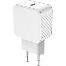 Chargeur maison USB C 30W Power Delivery Ultra rapide Blanc