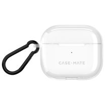 CASE MATE Estuche para AirPods 4 Tough con mosquetón a prueba de arañazos Blanco - Nuevo