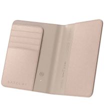 Satechi Funda de Cuero para Pasaporte FindAll con Almacenamiento para Tarjetas y Protección RFID Rosa - Nuevo
