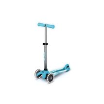 Monopattino per bambini Micro Mobility Mini Deluxe Glow LED Plus 3 ruote Glacier Aqua - Nuovo