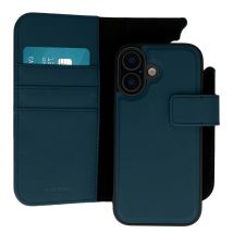 imoshion Étui portefeuille luxe 2-en-1 amovible pour Apple iPhone 16 - Bleu