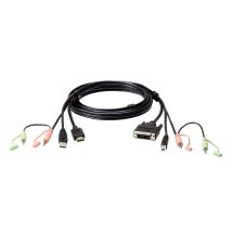 ATEN Câble KVM USB HDMI à DVI-D 1,8 m avec audio