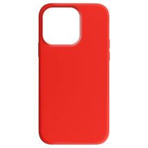 Coque pour iPhone 15 Pro Max Semi-rigide Intérieur Microfibre Rouge