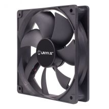 Ventilador Unykach 120 mm - Velocidad máxima 1200 rpm - Color negro - Nuevo