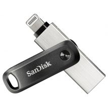 SanDisk iXpand unidad flash USB 64 GB USB Type-A / Lightning 3.2 Gen 2 (3.1 Gen 2) Negro, Plata - Nuevo