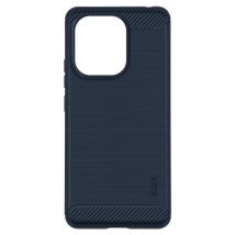 MOFI Carcasa para Redmi Note 13 4G Myal cepillado y silicona efecto carbono Azul - Nuevo