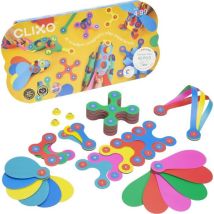 Rainbow Pack CLIXO - Gioco di Costruzione Magnetico, Flessibile, Durevole e Immaginativo - 42 pcs - Da 4 anni - Nuovo