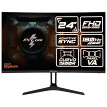 Écran Gaming PcCom Elysium 23,6 Courbe VA FHD 180Hz AdaptiveSync Anti-Lumière Bleue