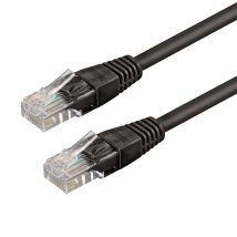 WP WPC-PAT-6U030BL câble de réseau Noir 3 m Cat6 U/UTP (UTP)
