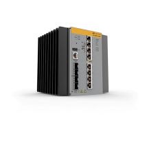 Allied Telesis AT-IE300-12GP-80 Gestionado L3 Gigabit Ethernet (10/100/1000) Energía sobre Ethernet (PoE) Negro, Gris - Nuevo