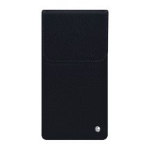 Pochette cuir avec rabat Samsung Galaxy Z Fold6 - - Noir - Cuir saffiano