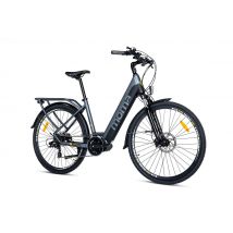 Velo de Ville Electrique E-CITY 28 PRO Moteur Central, Alu. SHIMANO 7 Vitesses & Freins a disque Hydraulique, Bat. Ion Lithium 48V 13Ah