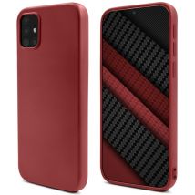 Estilo de vida Moozy. Funda diseñada para Samsung A51, rosa vintage - Funda de silicona líquida con acabado mate y suave forro de microfibra. - Nuevo