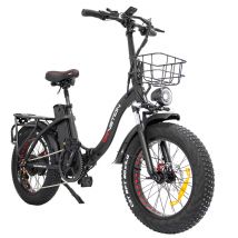 CT20 - Vélo électrique frein à huile, batterie 250 W, 48 V et 20 AH - Noir
