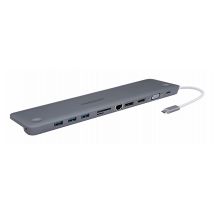 Mediacom MD-C322 base para portátil y replicador de puertos Acoplamiento USB 3.2 Gen 1 (3.1 Gen 1) Type-C Gris - Nuevo