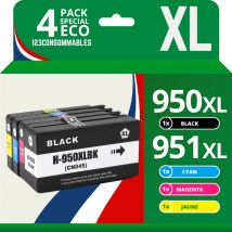 123CONSOMMABLES - 950XL 951XL - Cartouches d'encre compatible avec HP 950XL 951XL pour HP Officejet Pro 8600 8620 8610 8100 8615 8625 8630 8640 251dw 
