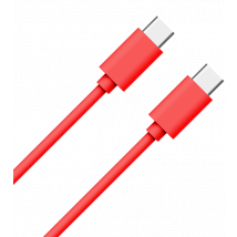 WOW Cable USB C/USB C 1m - 3A Rojo - Nuevo