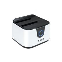 TooQ DOCK STATION SATA 2.5/3.5 A USB 3.0 CLONE OTB NEGRO-BLANCO - Nuevo