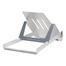 R-Go Tools Soporte para portátil R-Go Riser Document, soporte ergonómico, plegable y ajustable con portadocumentos, negro - Nuevo