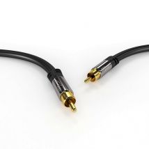 KabelDirekt 797698090511 câble audio 10 m RCA Noir