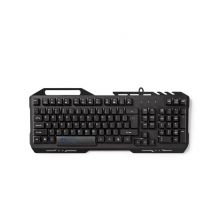 Nedis GKBD200BKUS teclado Juego USB QWERTY Internacional de EE.UU. Negro - Nuevo