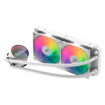 CoolBox Infinite Liquid 240 ARGB Processore Kit di raffreddamento a liquido 12 cm Bianco 1 pz - Nuovo