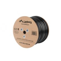 Lanberg LCU5-12CU-0305-BK câble de réseau Noir 305 m Cat5e U/UTP (UTP)
