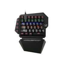 Clavier Gamer Filaire WE Gamium Mécanique Format 1 Main - 35 touches - 4 touches Macro - Red Switch - Rétro-éclairage - Repose-Main - Câble 1,6M - 