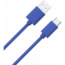 WOW Cable USB A/USB C 1m - 3A Azul - Nuevo