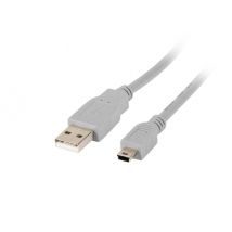 Lanberg CA-USBK-10CC-0018-S cable USB 1,8 m USB 2.0 Mini-USB A USB A Gris - Nuevo