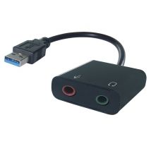 connektgear 26-2918 cambiador de género para cable USB-A 2x3.5mm Negro - Nuevo