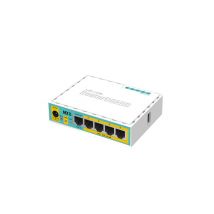 Mikrotik hEX PoE lite Fast Ethernet Connected Router Bianco - Nuovo