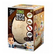 Kit de excavación Mega Dino con huevo gigante de 20 cm y 4 puzzles de dinosaurios - Nuevo