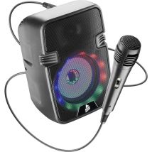 Music Sound - Speaker KARAOKE - Altavoz Bluetooth con luz LED - 5 vatios de potencia - Nuevo