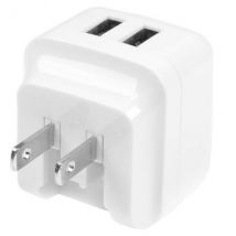 StarTech.com Chargeur mural USB à 2 ports - Haute puissance 17W / 3,4A - Chargeur de voyage international - Blanc