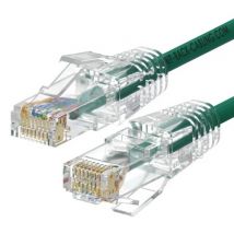 WP WPC-PAT-6AU020G-S cable de red Verde, Transparente 2 m Cat6a U/UTP (UTP) - Nuevo