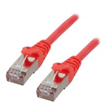 MCL FTP6-0.5M/R câble de réseau Rouge 0,5 m Cat6 F/UTP (FTP)