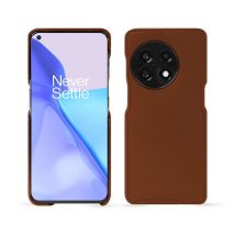 Coque cuir OnePlus 11 - Coque arrière - Marron - Cuir lisse