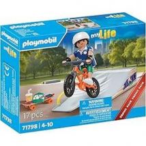 PLAYMOBIL 71798 Snowboarder avec rampe de glisse