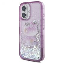 Étui Hello Kitty pour iPhone 16 6.1 violet étui rigide Liquid Glitter 50TH Anniversary Party
