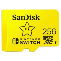 SanDisk Carte mémoire 256 Go MicroSDXC Nintendo Switch (SDSQXAO-256G-GNCZN)