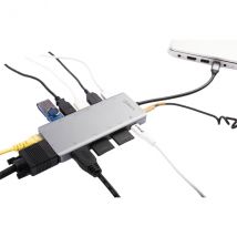 SilverHT 17126 station d'accueil USB 3.2 Gen 1 (3.1 Gen 1) Type-C Noir