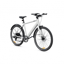 Bicicleta eléctrica DYU Stroll 1 de 250 W y 27 pulgadas para uso urbano con batería de 36 V y 9 Ah y freno de disco hidráulico doble - Nuevo